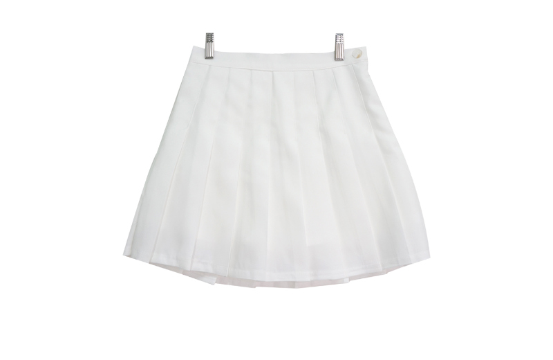 ミニスカート ホワイト 商品カラー画像-S1L16