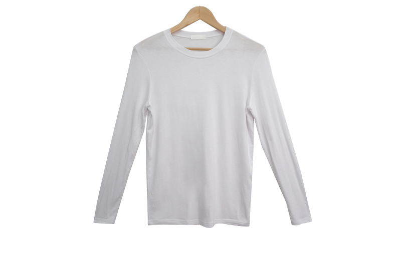 長袖Tシャツ ホワイト 商品カラー画像-S1L8