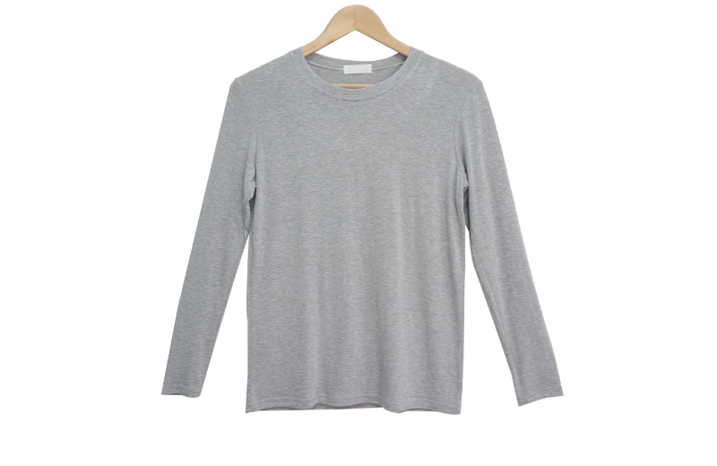 長袖Tシャツ グレー 商品カラー画像-S1L6
