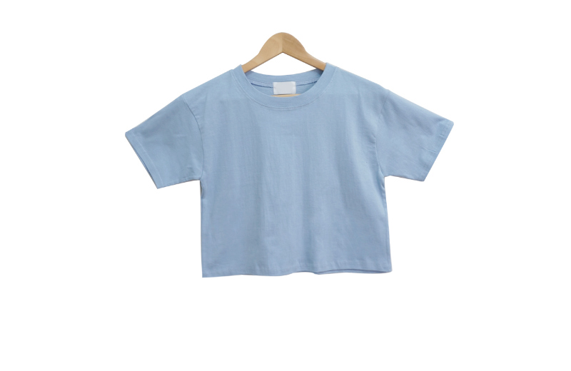 반팔 티셔츠 라벤더 색상 이미지-S1L14