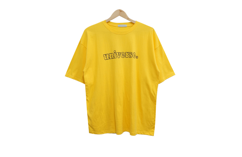 반팔 티셔츠 옐로우 색상 이미지-S1L6