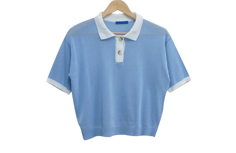 半袖Tシャツ ブルー 商品カラー画像-S1L8